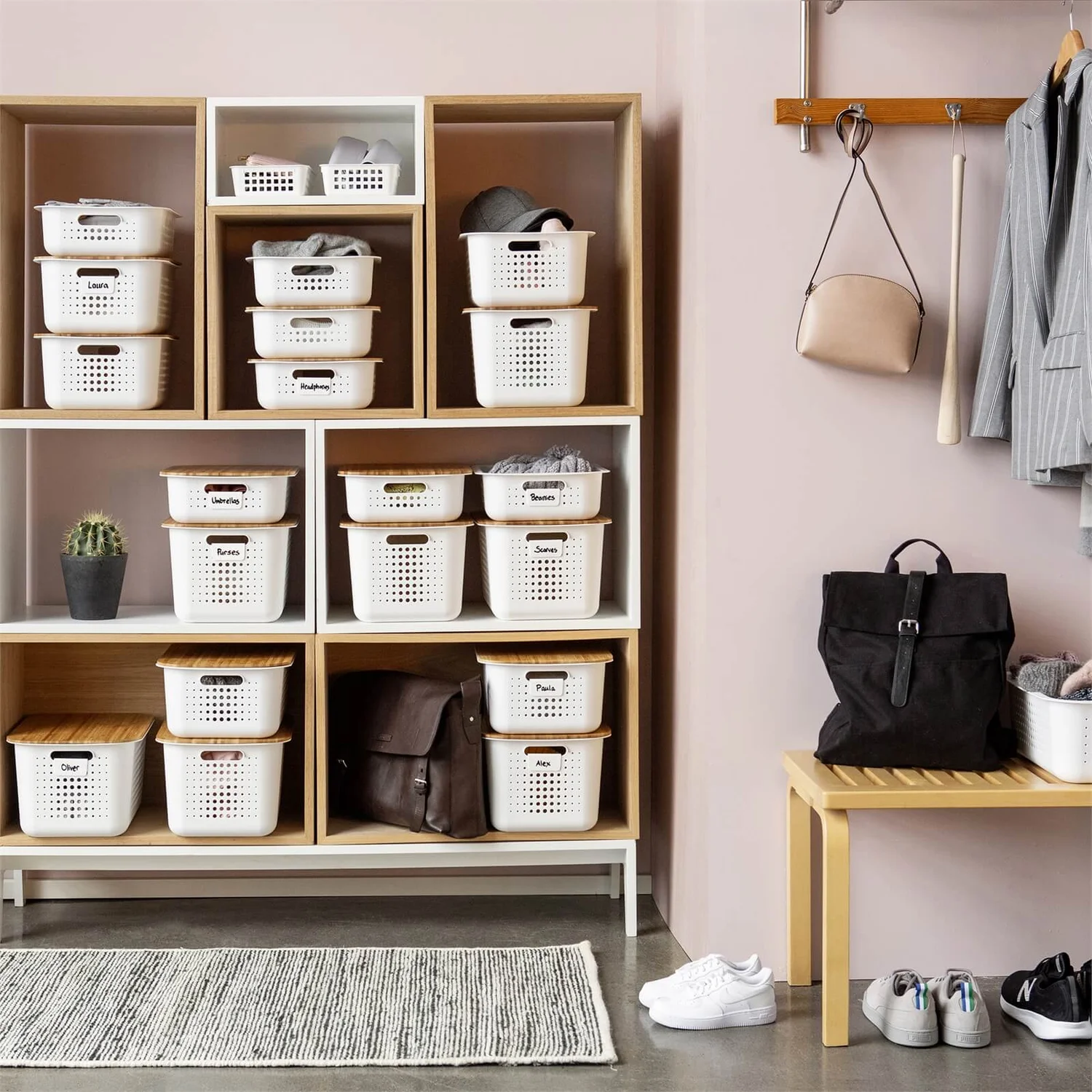 Smartstore 13L Wardrobe Basket - White 8 Smartstore 13L Wardrobe Basket - White - Image 6