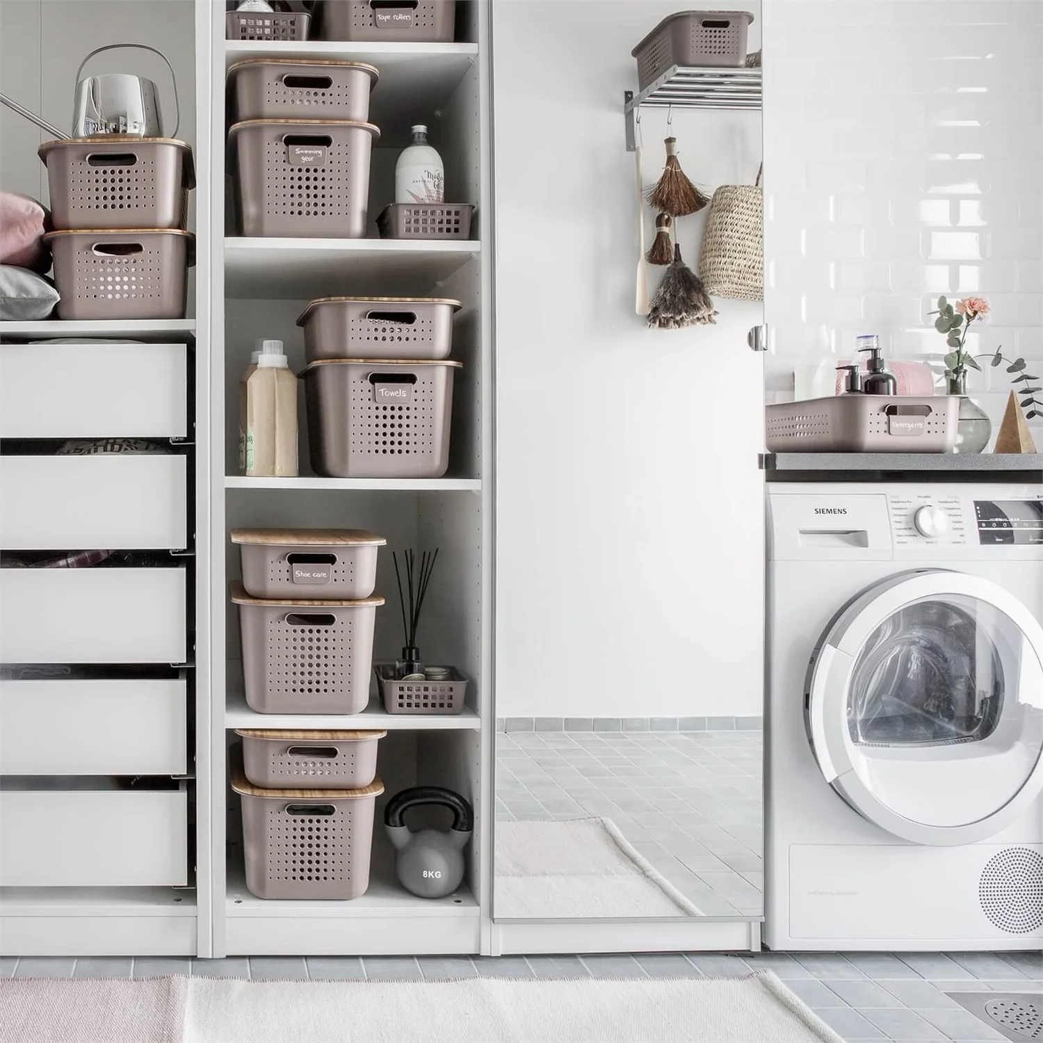 Smartstore 10L Wardrobe Basket - Taupe 7 Smartstore 10L Wardrobe Basket - Taupe - Image 5