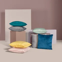 None Large Plain Velvet Cushion - Teal - 58x58cm 7 None Large Plain Velvet Cushion - Teal - 58x58cm -Home Style Sales 12827087 1214940782168581