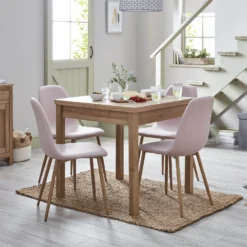 Ludlow Upholstered Dining Chair - Set Of 2 - Dusky Pink -Home Style Sales 12827653 1744832954288037