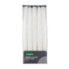 Pack Of 10 Dinner Candles - White - 24cm -Home Style Sales 12828305 1374831908891720