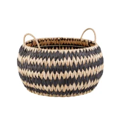 Black Round Flatweave Baskets - Set Of 3 -Home Style Sales 12829226 1544832981961198