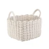 Rope Weave Basket - White -Home Style Sales 12829234 1974831918462545