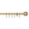 Extendable Ball Finial Curtain Pole - Antique Brass - 1.2-2.1m (16/19mm) -Home Style Sales 12831861 1864831957531335