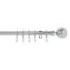 Extendable Ball Finial Curtain Pole - Chrome - 1.2-2.1m (16/19mm) -Home Style Sales 12831942 4444831961231829