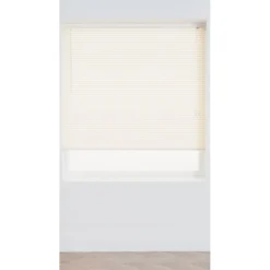 White PVC 25mm Venetian Blind - 120cm