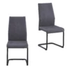Skelby Cantilever Dining Chairs - Set Of 2 - Grey -Home Style Sales 12834897 2144910184181143