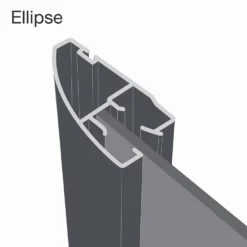 Ellipse Sliding Wardrobe Door 1 Panel Bronze Mirror With Aluminium Frame (W)914mm -Home Style Sales 12835016 1304988188446549