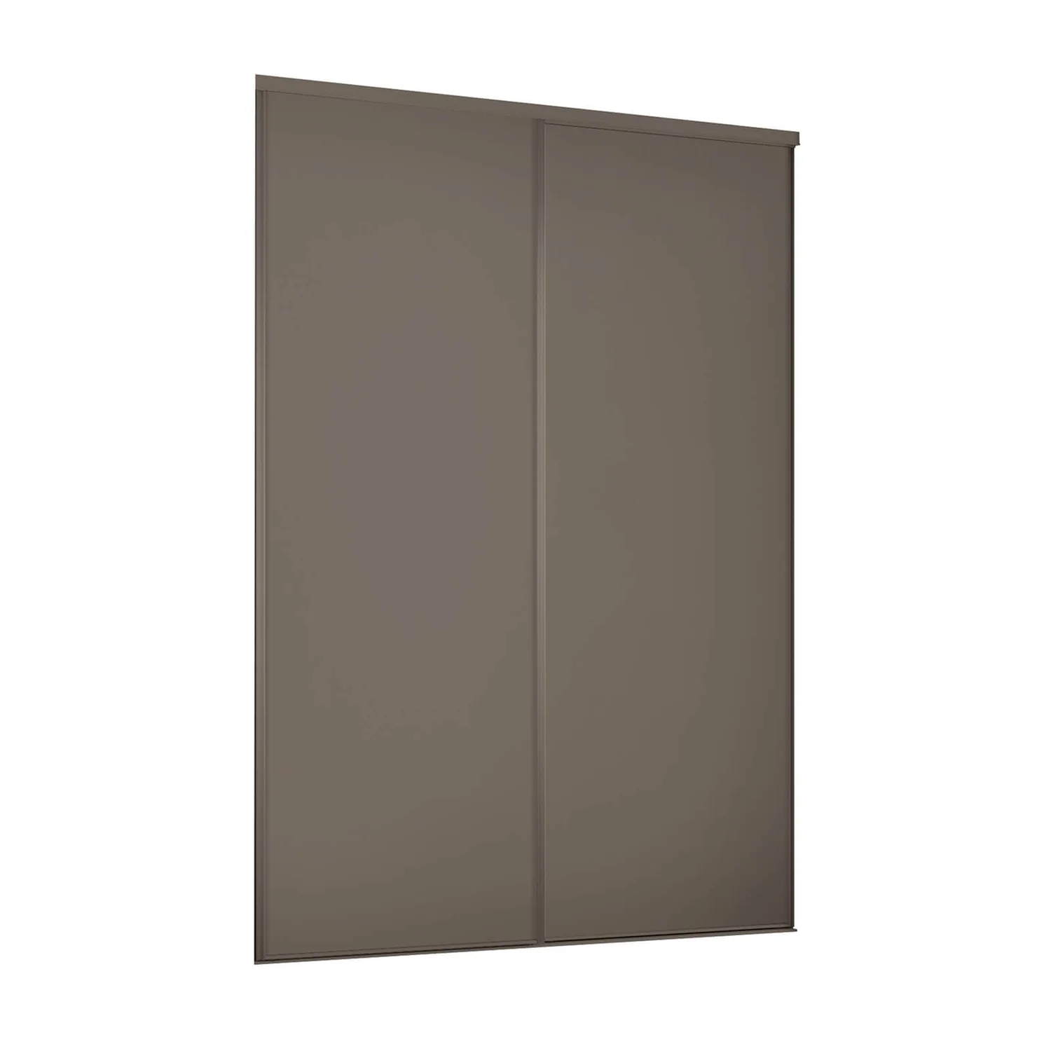 Classic 2 Door Sliding Wardrobe Kit Stone Grey Panel (W)1793 X (H)2260mm 3 Classic 2 Door Sliding Wardrobe Kit Stone Grey Panel (W)1793 X (H)2260mm