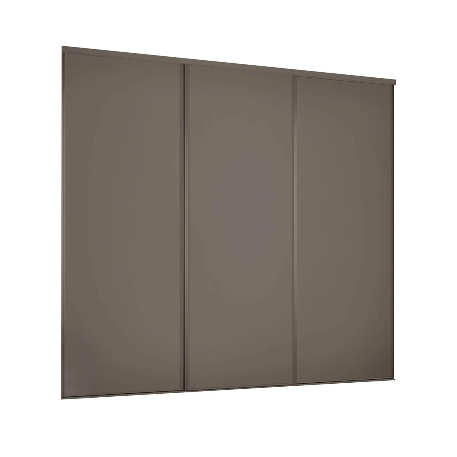 Classic 3 Door Sliding Wardrobe Kit Stone Grey Panel (W)1760 X (H)2260mm 3 Classic 3 Door Sliding Wardrobe Kit Stone Grey Panel (W)1760 X (H)2260mm