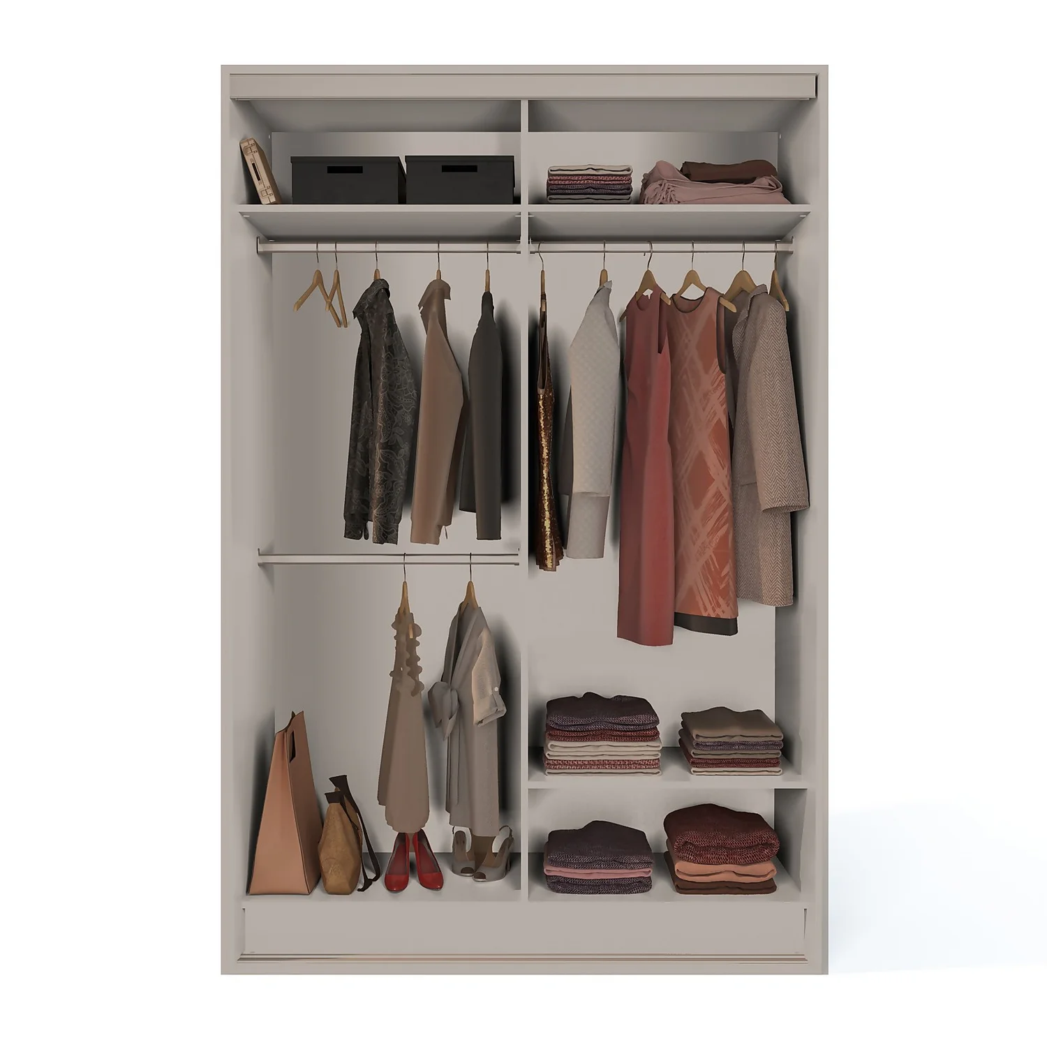 Cashmere Freestanding Sliding Wardrobe With Interiors (W)1530mm 5 Cashmere Freestanding Sliding Wardrobe With Interiors (W)1530mm - Image 3