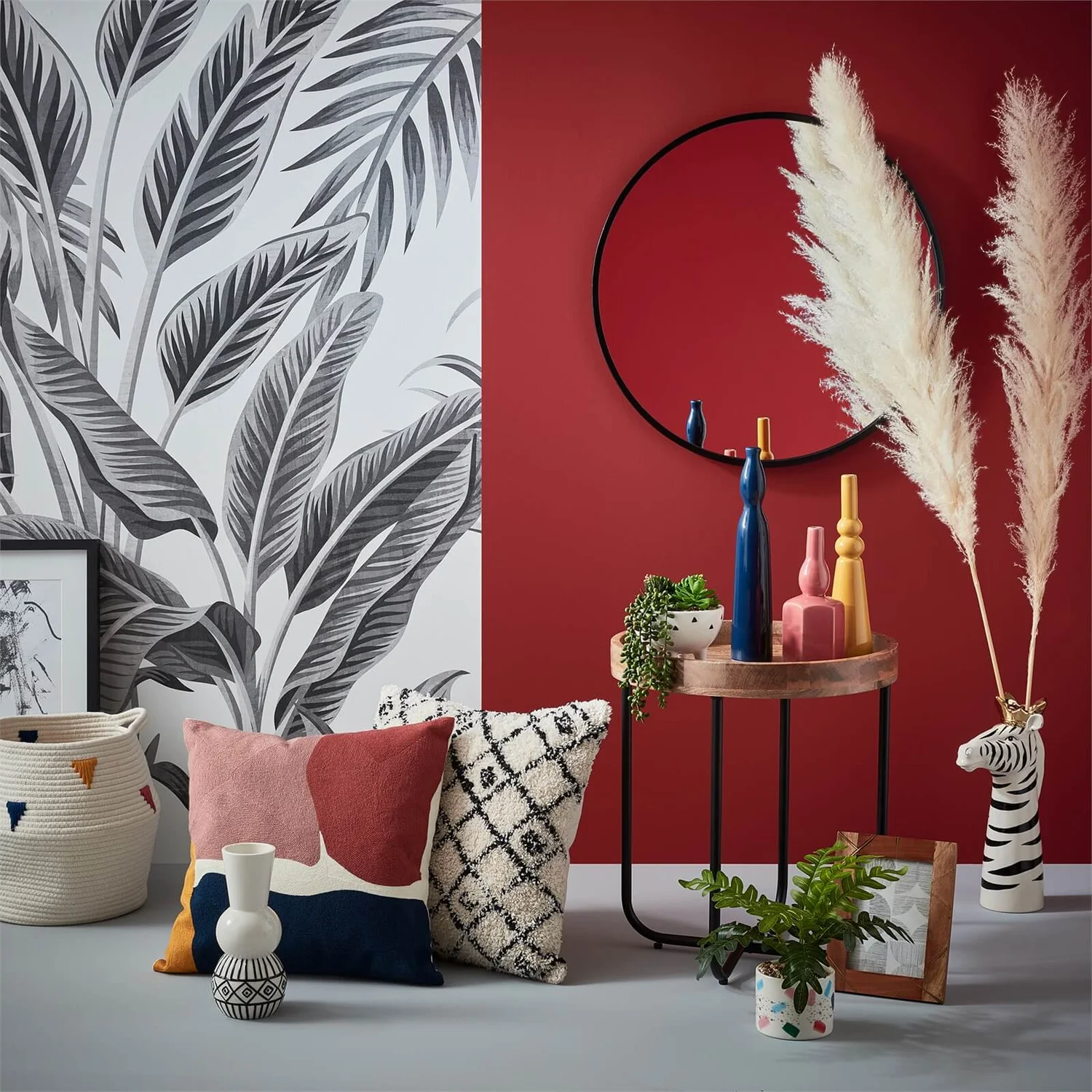 Cotton Rope Basket With Triangle Design 4 Cotton Rope Basket With Triangle Design - Image 2