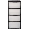 4 Drawer Storage Tower - Black -Home Style Sales 12837704 1604893529212069