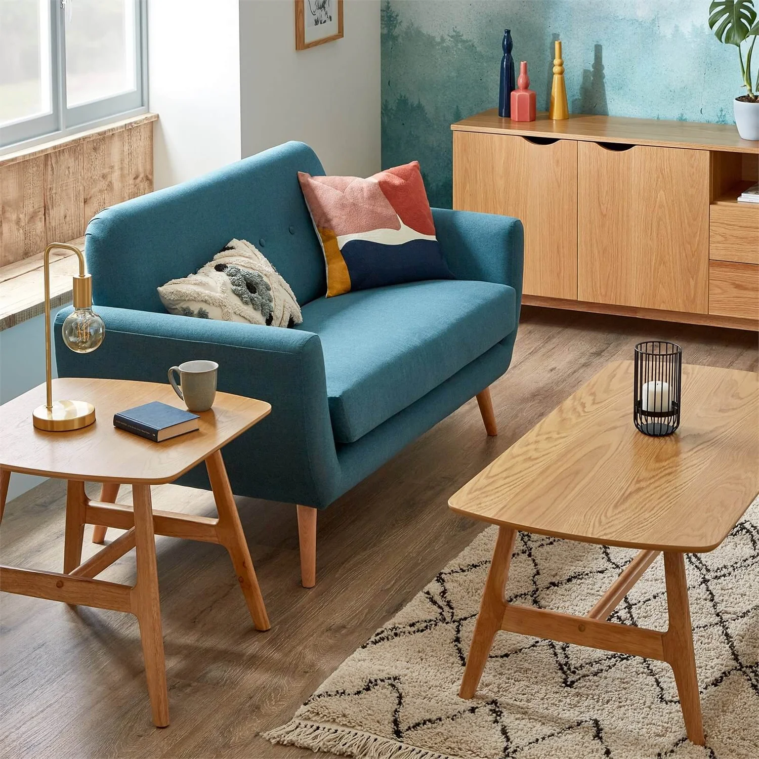 Scandi Savannah Sofa - Teal 5 Scandi Savannah Sofa - Teal - Image 3