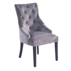 Annabelle Velvet Dining Chairs - Set Of 2 - Grey 12 Annabelle Velvet Dining Chairs - Set Of 2 - Grey -Home Style Sales 12838750 1104904215103973
