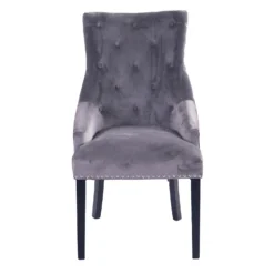 Annabelle Velvet Dining Chairs - Set Of 2 - Grey 13 Annabelle Velvet Dining Chairs - Set Of 2 - Grey -Home Style Sales 12838750 1394980420025866