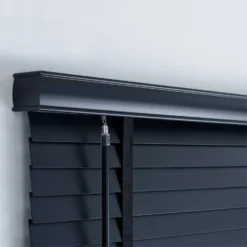 50mm Wood Venetian Blind - Black - 120x160cm -Home Style Sales 12838986 2474833172312605