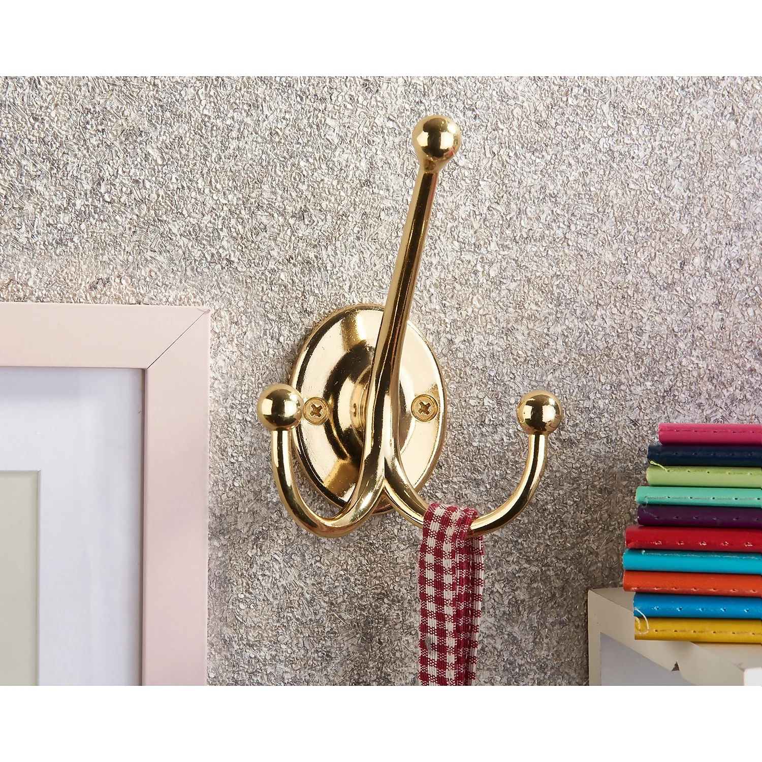 Oval Tri Hook - Polished Brass 7 Oval Tri Hook - Polished Brass - Image 5