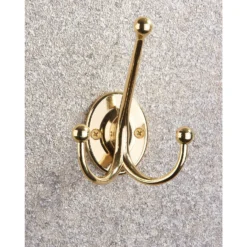 Oval Tri Hook - Polished Brass 10 Oval Tri Hook - Polished Brass -Home Style Sales 12839028 1954995165923493
