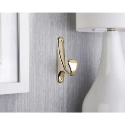 Bull Nose Hook - Polished Brass 7 Bull Nose Hook - Polished Brass -Home Style Sales 12839038 1754995166019556