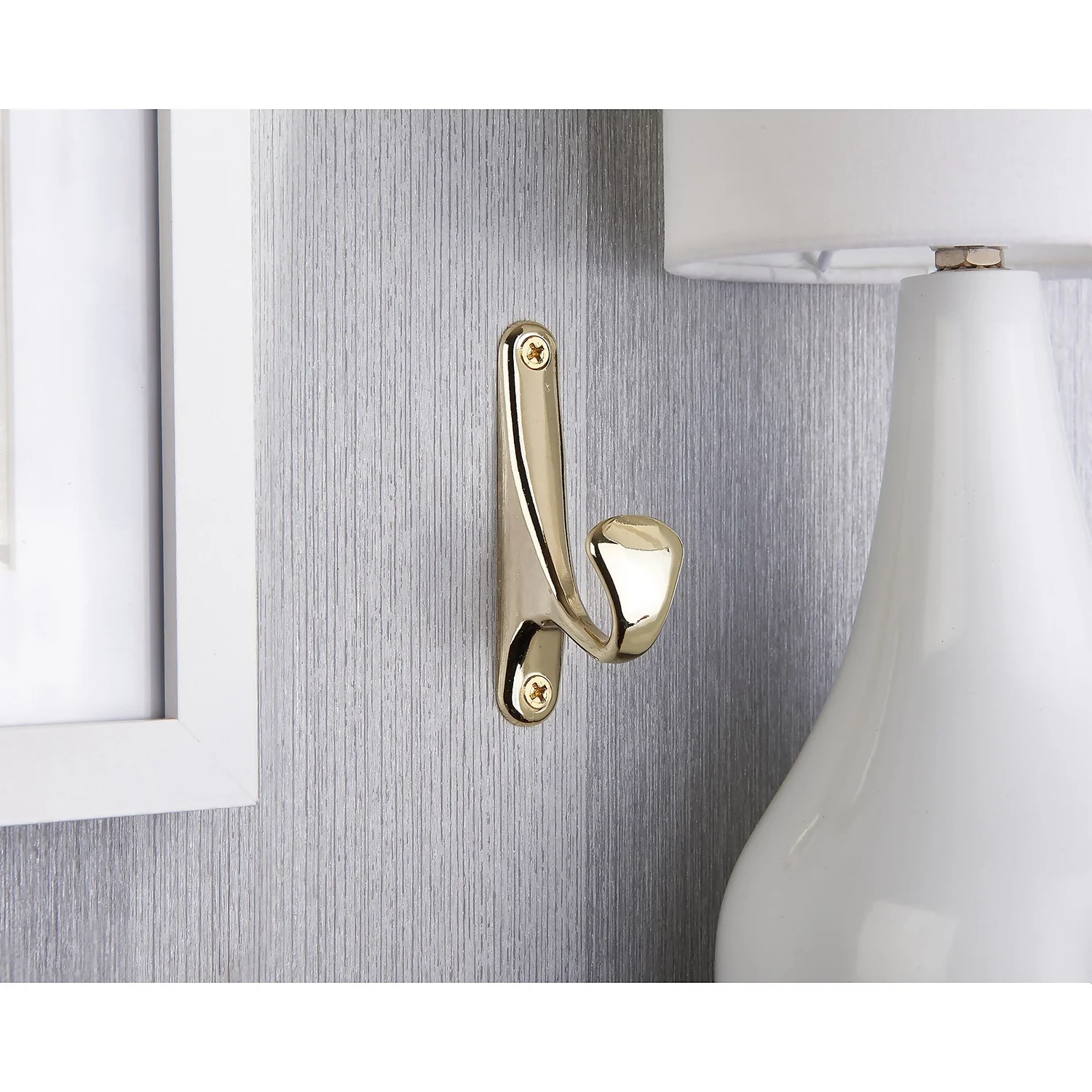 Bull Nose Hook - Polished Brass 5 Bull Nose Hook - Polished Brass - Image 3