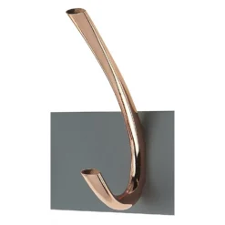 2 Large Rib Copper Hook On Slate Grey Bloc Board -Home Style Sales 12839193 7244964302064727