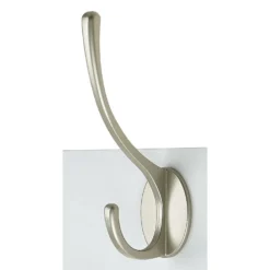 6 Victorian Satin Nickel Hooks On White Bloc Board 9 6 Victorian Satin Nickel Hooks On White Bloc Board -Home Style Sales 12839295 4854964414493831