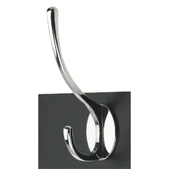 6 Victorian Chrome Hooks On Black Bloc Board -Home Style Sales 12839305 2934964414512515