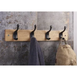 4 Black Modern Hook On Ash Board -Home Style Sales 12839425 1304845860499795