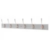 6 Victorian Satin Nickel Hooks On Dove Bloc Board -Home Style Sales 12839446 1974845861399579