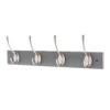 4 Victorian Satin Nickel Hooks On Slate Grey Bloc Board 2 4 Victorian Satin Nickel Hooks On Slate Grey Bloc Board -Home Style Sales 12839547 1354845861908277