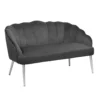 Sophia Scallop Occasional Sofa - Grey -Home Style Sales 12840470 1454862235578889