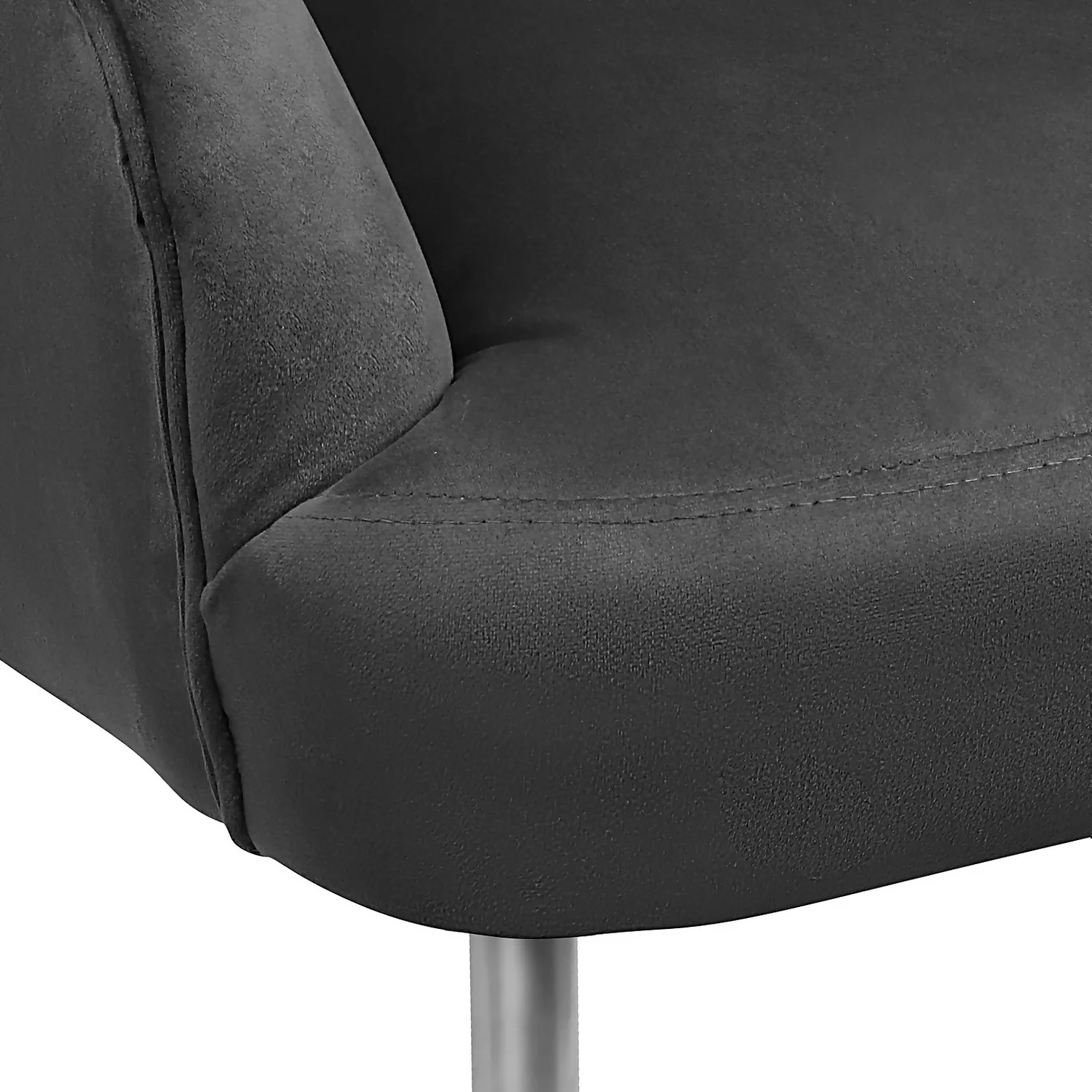 Sophia Scallop Occasional Sofa - Grey 8 Sophia Scallop Occasional Sofa - Grey - Image 6