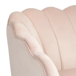 Sophia Scallop Occasional Sofa - Blush -Home Style Sales 12840480 9164862164842207