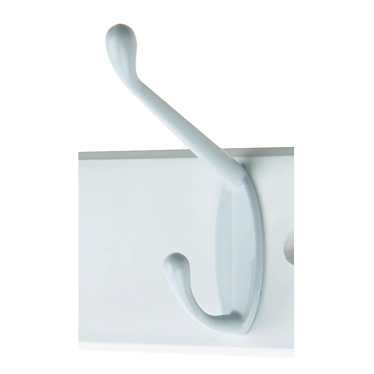 None Hat And Coat Hook Rail - White 6 None Hat And Coat Hook Rail - White - Image 4