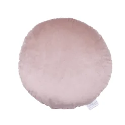 None Round Velvet Cushion - Blush - 45cm -Home Style Sales 12842187 1734832975974623