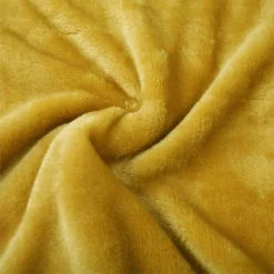 Fleece Throw - Ochre - 120x150cm -Home Style Sales 12842192 1684832977276251