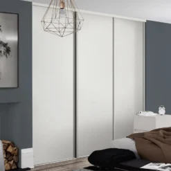 Classic Sliding Wardrobe Door White Panel With White Frame (W)762mm 7 Classic Sliding Wardrobe Door White Panel With White Frame (W)762mm -Home Style Sales 12843538 1754843920690837