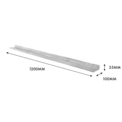 Flexi Storage Decorative Shelving Photo Shelf Grey Oak 1200x35x100mm 7 Flexi Storage Decorative Shelving Photo Shelf Grey Oak 1200x35x100mm -Home Style Sales 12878518 8514976461911132