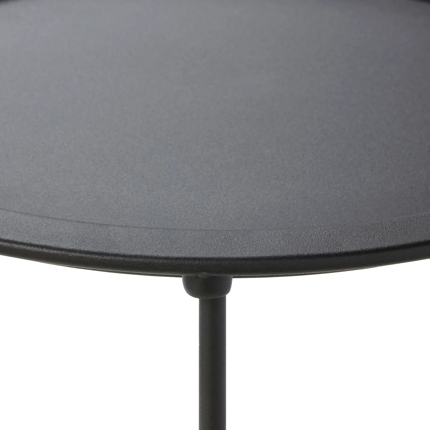 Metal Folding Side Table - Black 6 Metal Folding Side Table - Black - Image 4