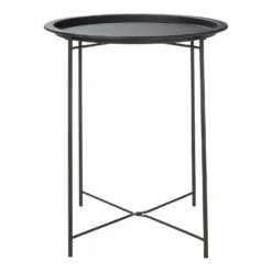 Metal Folding Side Table - Black 9 Metal Folding Side Table - Black -Home Style Sales 12879001 1374940538715869
