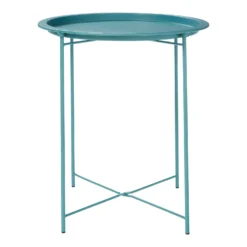 Folding Side Table Dark Teal -Home Style Sales 12879006 5954888469548812