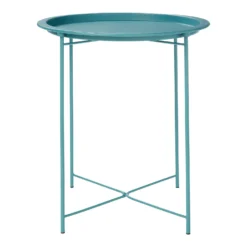 Folding Side Table Dark Teal -Home Style Sales 12879006 9224888469517198