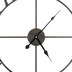 None Metal Wall Clock - Black - 60cm -Home Style Sales 12879231 4864866647625918