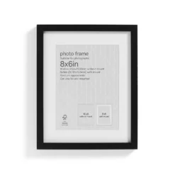 Box Photo Frame - 8x6" - Black -Home Style Sales 12879249 4824853904614874