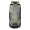 Ridged Glass Vase - Smoke -Home Style Sales 12879297 1694860349981827