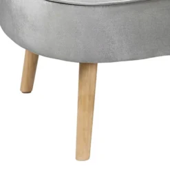 Lara Luxury Velvet Chaise Longue - Silver -Home Style Sales 12882862 3974893575459013