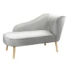 Lara Luxury Velvet Chaise Longue - Silver 1 Lara Luxury Velvet Chaise Longue - Silver -Home Style Sales 12882862 8184893575302830