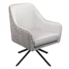 Pia Pleat Swivel Chair - Silver -Home Style Sales 12882871 7524887373032990