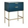 House Beautiful Trixie 2 Drawer Bedside Table - Blue -Home Style Sales 12886098 1544862227838244